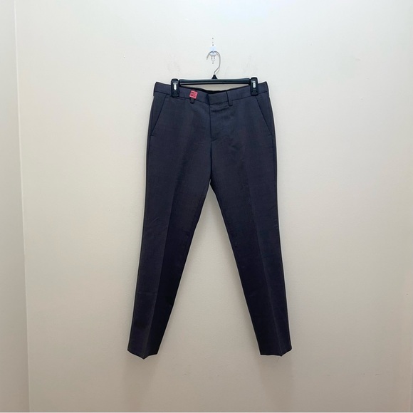 Express Gray Wool Skinny Fit Innovator Full Suit With Shirt & Tie Size 36R Small - Picture 4 of 16